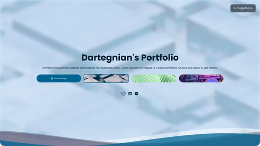Portfolio website screenshot